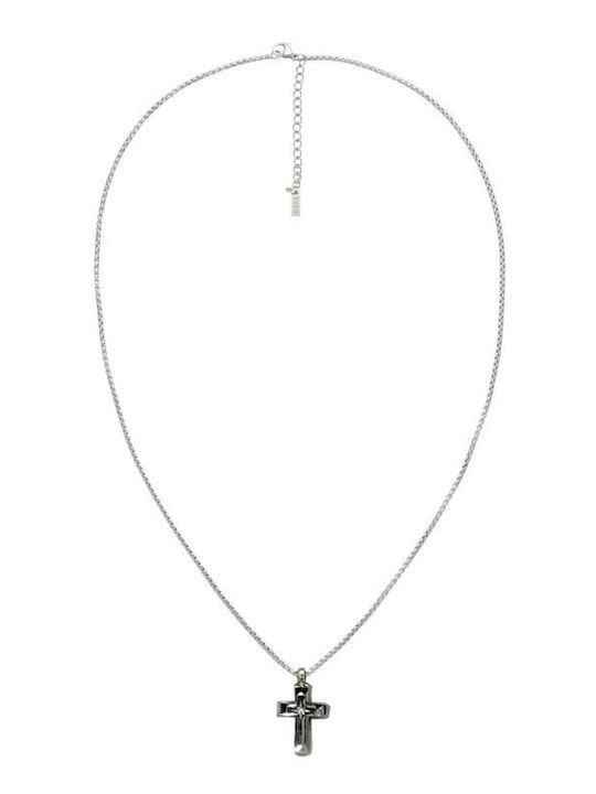 U.S. Polo Assn. Herren Kreuz aus Stahl mit Kette Aspen
