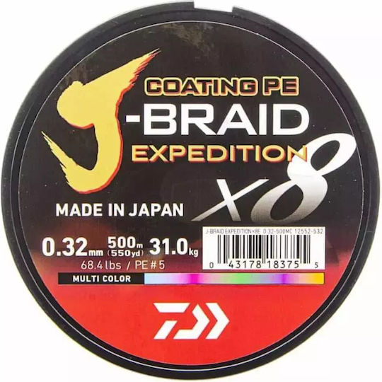 Daiwa J Braid Expedition X8 500m 0.32mm 0.32mm