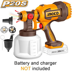 Ingco CSGLI2004 Electric Paint Spray Gun 20V Solo 1lt