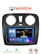 Carmedia Car Audio System for Dacia Dokker 2012 (Bluetooth/USB/WiFi/GPS/Apple-Carplay/Android-Auto) with Touch Screen 9"