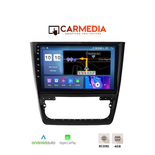 Carmedia Car Audio System for Skoda Yeti 2014 (Bluetooth/USB/WiFi/GPS/Apple-Carplay/Android-Auto) with Touch Screen 10"