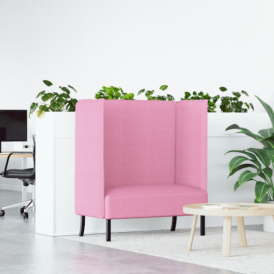 Ecksofa mit Umkehrbarer Winkel Rosa 109x56x121cm