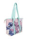 Cerda Stitch Παιδική Τσάντα Θαλάσσης Ροζ 47x33x15εκ.