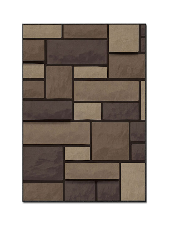 Conceptum Hypnose Teppich Rechteckig Synthetisch,Polyester/Cotton/Leather Brown