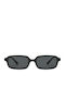 Ravello Unisex Sonnenbrillen mit Schwarzem Rahmen und Schwarzen Gläsern