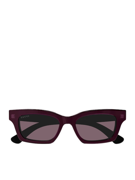 Gucci Damen Sonnenbrille mit Schwarz Kunststoff...