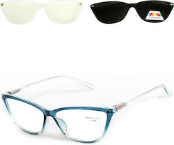 Alpin 10644 Clip On Ochelari De Citit Pentru Fe...