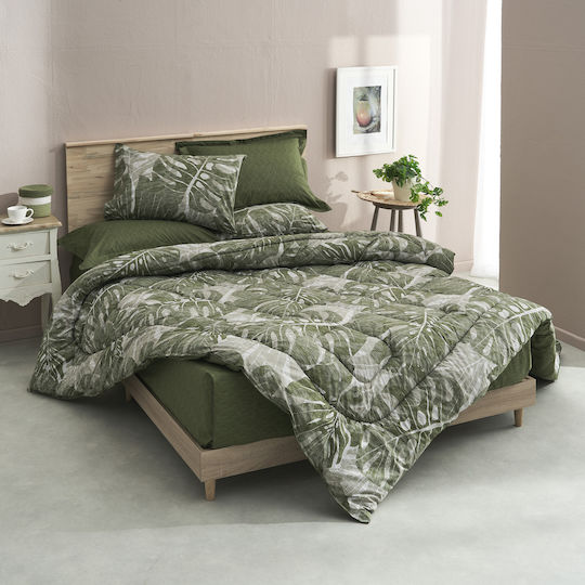 Charalambidis Textiles Сет Чаршафи 240x260см. Salonica Зелен 4бр