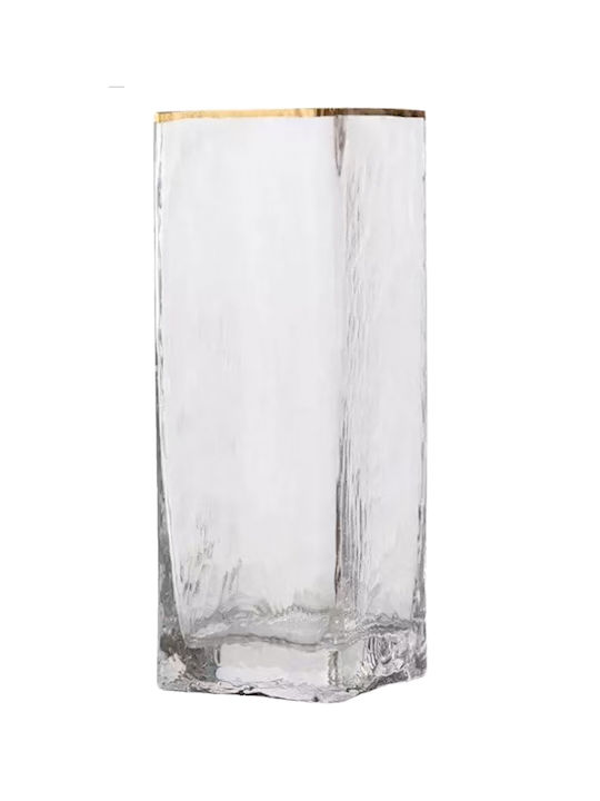 Cosmofan Διακοσμητικο Βαζο Γυαλινο 10*10*30cm