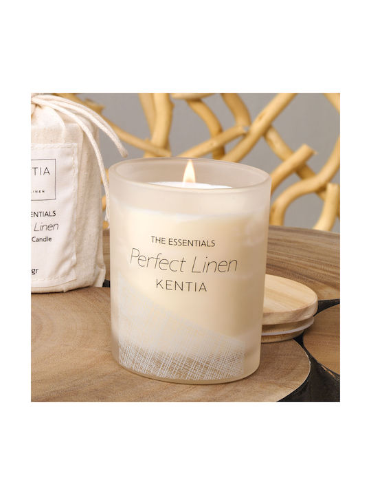 Kentia Aromatisches Soja-Kerze im Gefäß mit Duft Mimosa Cardamom 160gr
