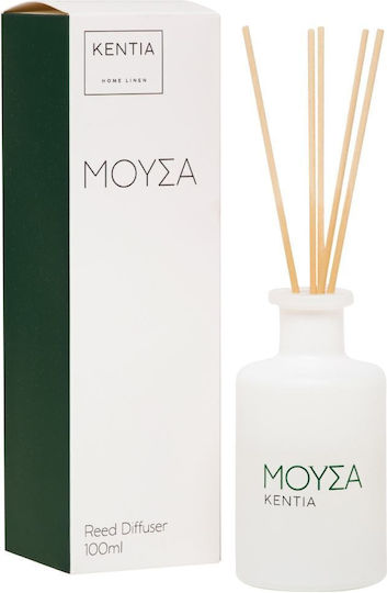 Mood 25 Муса Дифузер Ароматизатор за Дом Стик Аромат Secret Wood Кентия Стъкло 100ml
