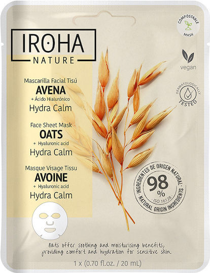 Iroha Nature Gesichtsmaske für das Gesicht für Feuchtigkeitsspendend / Reinigung 1Stück 20ml