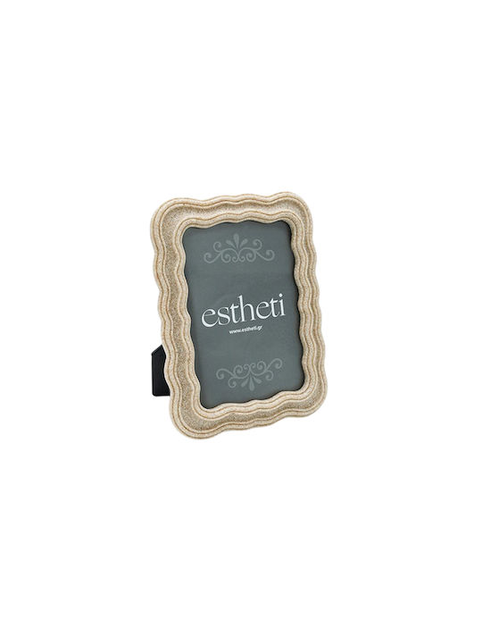 Estheti Home Bilderrahmen 13x18 Afe Ammopetra Πολυρητίνη Creme 16,5x2x22cm 815-00055