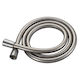 Shower Hose Bathroom PVC B.T Swivel Cone & Nickel Brushed Cover 150cm 027759 Interflex