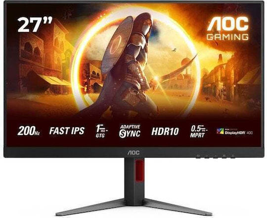 AOC 27G4HA IPS HDR Монитор 27" FHD 1920x1080 200Hz с Време за Реакция 1мс GTG