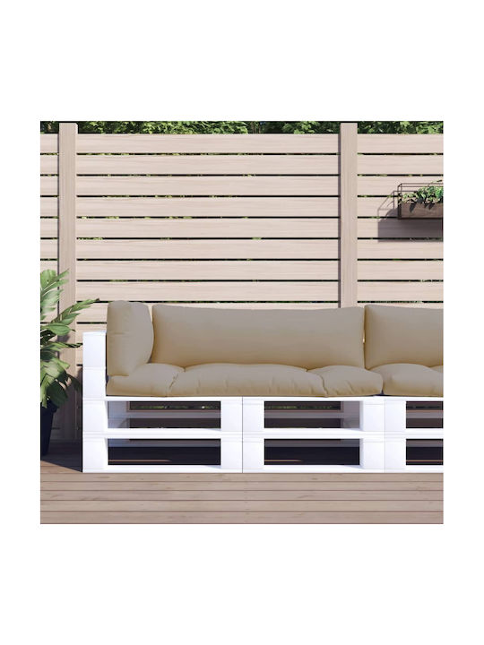 vidaxl Pallet Cushions 3 Pieces Taupe Fabric