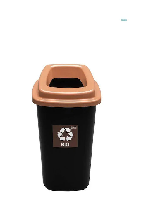 Plafor Coș de Reciclare Plastic Negru 45lt 1buc