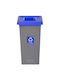 Plafor Coș de Reciclare Plastic Gri 20lt 1buc