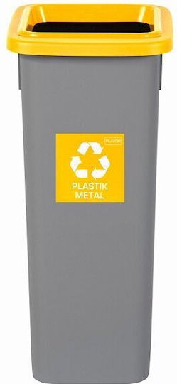 Plafor Coș de Reciclare Plastic Gri 20lt 1buc