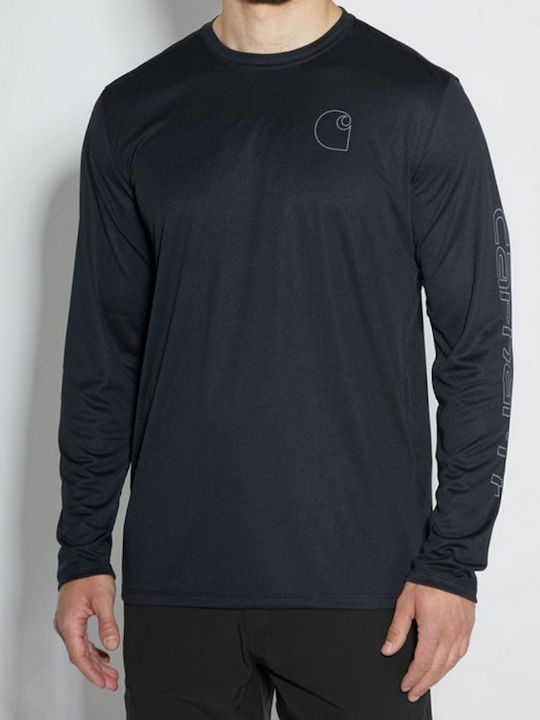 Carhartt Force Sun Defender Αθλητικό T-shirt Μαυρο