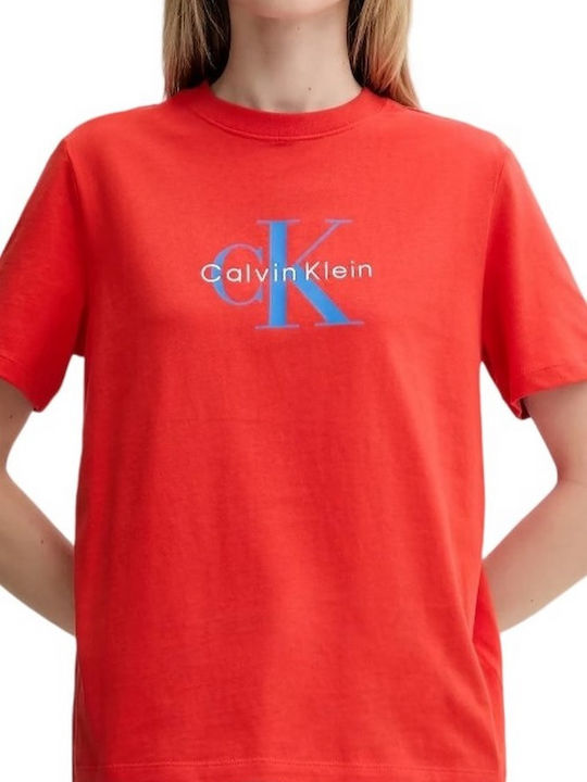 Calvin Klein Damen T-Shirt Red