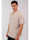 Short-sleeved Cotton Shirt Ice