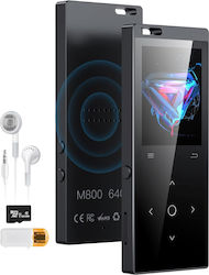 MP3-Spieler (64GB) mit Touchscreen 1.8" Schwarz ED416