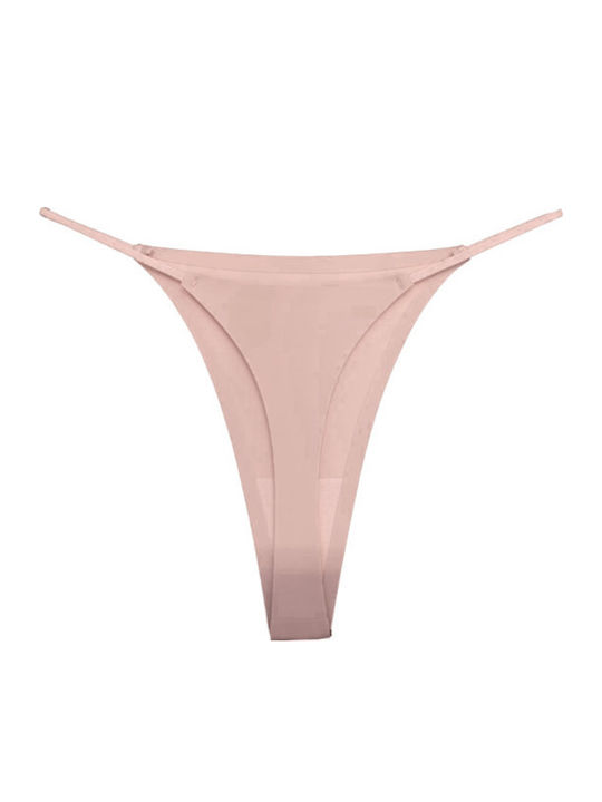 Nuds Women's String Seamless Beige Ε-NUDS-8980-S/M-ΜΠΕΖ_5-6