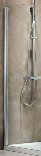 Fixed Side 70 cm for Shower Door Chrome Profile 6 mm Clear Glass Height 185 cm Devon Primus Plus Side Panel Spbi70t-100