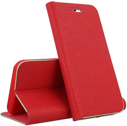 Forcell Luna Wallet Metallic Red for Galaxy A32 5G