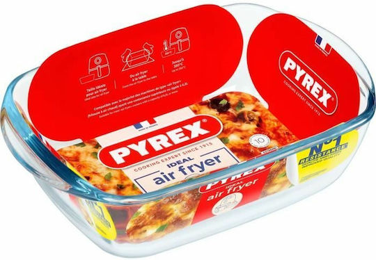 Pyrex Ορθογώνιο Πυρίμαχο Σκεύος Γυάλινο 1100ml