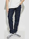 Men's Jeans Pants with Regular Tapered Fit Dark Blue