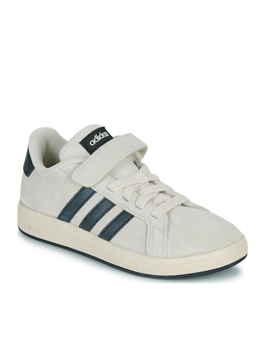 Grand Court 00s El C Kids Sneakers with Scratch Beige