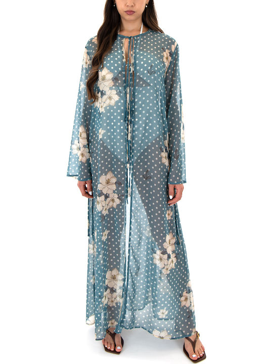 MY T Damen Kimono Εκρού-σιέλ