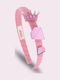 Mini Cools Детска лента за коса с корона Розов 1бр