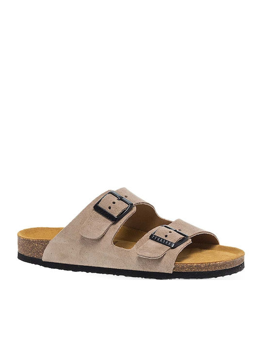 Plakton Leder Herrensandalen Piedra