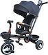 Bike Toys Kids Tricycle with Storage Place Parental Handle & Sunshade for 1-3 Years Black