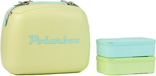 Polarbox Pop Edition and 2 Food Containers Portable Fridge 6lt Lime - Turquoise