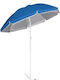 Umbrelă Pliabilă De Plajă Cu Diametru 1.5m Și Protecție UV Albastră