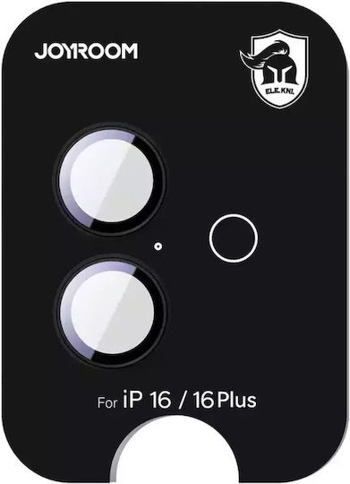 Joyroom Camera Protection Tempered Glass Black for the iPhone 16, iPhone 16 Plus