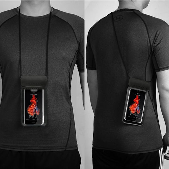 Waterproof Mobile Phone Bag Touch Screen Outdoor Swimming Diving Mobile Phones 5.1 To 6 Inches Pink Red