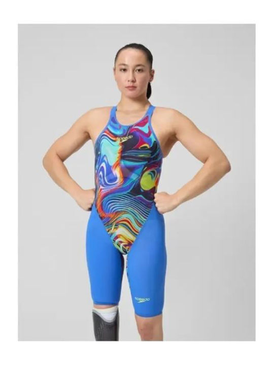 Speedo Fastskin Lzr Pure Valor 2.0 Openback 1586018465 Women's One Piece Competition Swimsuit Blue