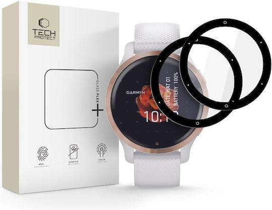 Tech-Protect Glass Flex+ Screen Protector pentru Garmin Venu 2S 2buc
