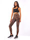 Training Women's Long Firming High Waist & Push Up Animal Print Leggings