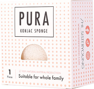 Sister Young Pura Σφουγγάρια Konjac Καθαρισμού Προσώπου