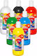 Tempera Farben Mehrfarbig in Flasche 500ml 6Stück