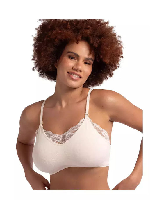 Dorina Maternity & Nursing Bra with Clips Ivory