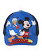 Kinderhut Jockey Stoff Marineblau