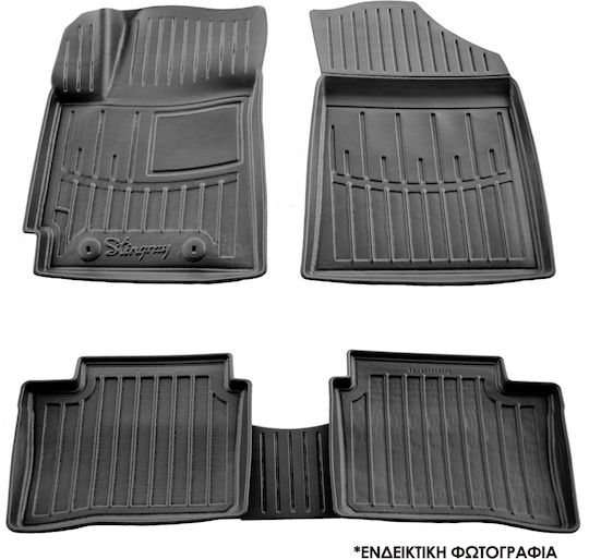 Race Axion Set of Front and Rear Mats 4pcs Tray Type for Skoda Superb 2023 Black