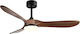 GRC Tech Ανεμιστήρας Οροφής 132cm με Φως Καφέ /...